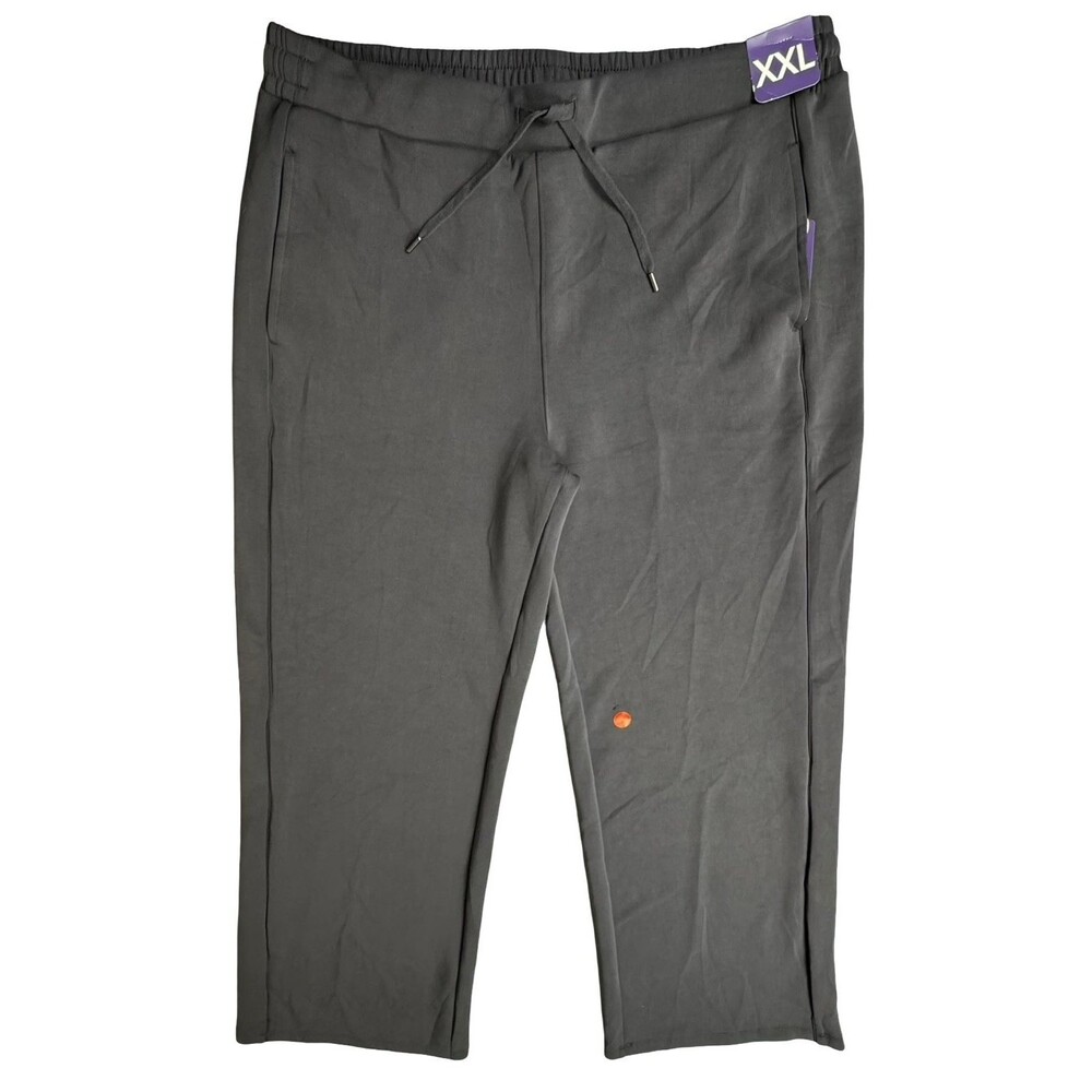 Members Mark Womens XXL Pant Lounge Wide Leg Moisture Wicking Gray New Scuffed